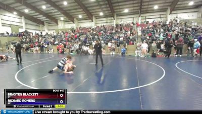 113 lbs Cons. Round 2 - Braxten Blackett, UT vs Richard Romero, AZ