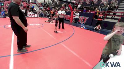 52 lbs Quarterfinal - Keo Andrist, ReZults Wrestling vs Kingsley Chitwood, Pawnee Peewee Wrestling