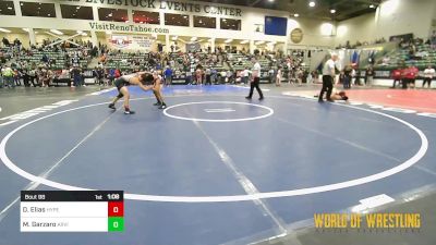 115 lbs Round Of 32 - David Elias, Hyperbolic Wrestling vs Moises Garzaro, Arvin Grizzlies