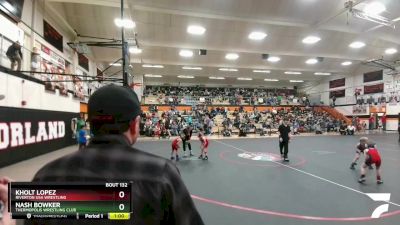 45 lbs Cons. Round 1 - Nash Bowker, Thermopolis Wrestling Club vs Kholt Lopez, Riverton USA Wrestling