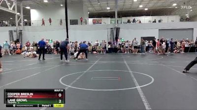 92 lbs Round 3 (6 Team) - Lane Growl, Triumph vs Cooper Breslin, Saint Paris Graham