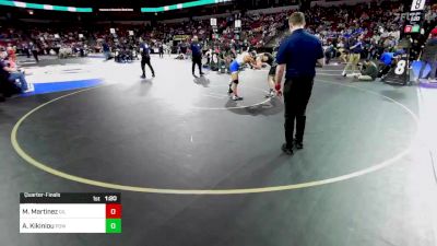 152 lbs Quarterfinal - Maxximus Martinez, Gilroy (CC) vs Aliaksandr Kikiniou, Poway (SD)