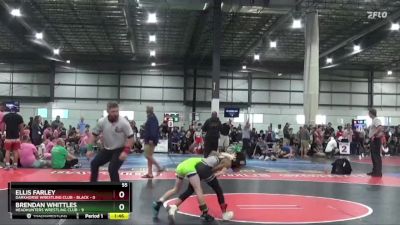 55 lbs Round 3 (4 Team) - Brendan Whittles, HEADHUNTERS WRESTLING CLUB vs Ellis Farley, DARKHORSE WRESTLING CLUB - BLACK