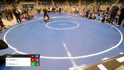 43 lbs Rr Rnd 1 - Miles Sanders, Sallisaw Takedown Club vs Reno Ramos, Team Tulsa NDT