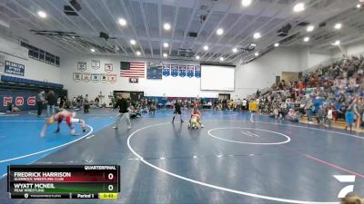 93 lbs Quarterfinal - Fredrick Harrison, Glenrock Wrestling Club vs Wyatt McNeil, Peak Wrestling