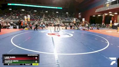 3A-145 lbs Quarterfinal - Lane Rabel, Buffalo vs Maddux Hintz, Green River