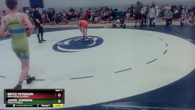 110 lbs Semifinal - Bryce Peterson, Brentwood Academy vs Jaxon Johnson, MiddleTNFreco