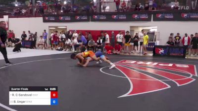 57 kg Quarterfinal - Richard Castro-Sandoval, Central Valley RTC vs Brett Ungar, Spartan Combat RTC