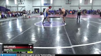 285 lbs Cons. Round 3 - Alex Ashauer, Wisconsin-Platteville vs Drake Fox, Cornell College