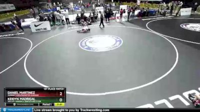 74 lbs 1st Place Match - Keidyn Madrigal, Valley Vandals Wrestling Club vs Daniel Martinez, Sunkist Kids/Monster Garage