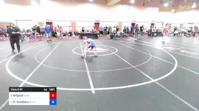 48 kg Cons 8 #1 - Isaac Wignall, Sebolt Wrestling Academy vs Drake VomBaur, Bear Cave Wrestling Club