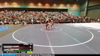 100 lbs Cons. Round 3 - Mackenzie Gilbert, Modesto High vs Lianna Hernandez, Rancho Bernardo