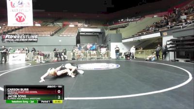 150 lbs Cons. Round 3 - Jacob Song, Alameda High School Wrestling vs Carson Burr, Temecula Valley High School Wrestling