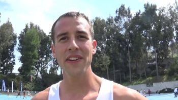 Jesse Jorgensen after capturing first Pac-12 title in the 800m