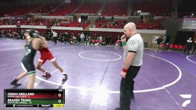 120 lbs Round 1 (16 Team) - Jonah Arellano, Austin Lake Travis vs Braden Trang, Southlake Carroll