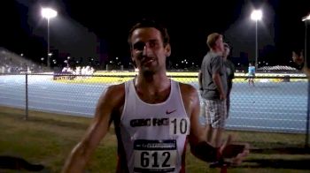 Brandon Lord 2nd in the 10K, pushing the pace confidently and more to give