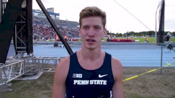 Brannon Kidder of Penn State showing range in the 800