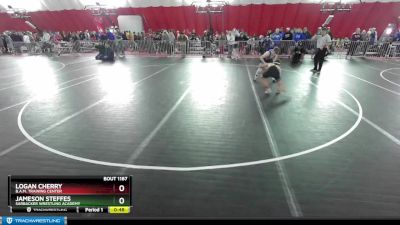 92 lbs Cons. Round 4 - Jameson Steffes, Sarbacker Wrestling Academy vs Logan Cherry, B.A.M. Training Center