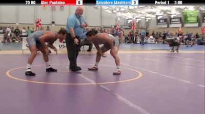 70kg Round 1 Sal Mastriani (VT) vs. Alec Pantaleo (MIchigan)