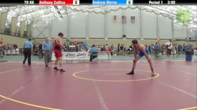 70kg Round 3 Anthony Collica (Cowboy Wrestling Club) vs. Andrew Morse (Northern Illinois)