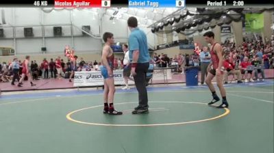 46kg Quarter-finals Nicolas Aguilar (California) vs. Gab Tagg (Ohio)