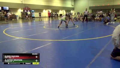 135 lbs Round 1 (6 Team) - Alahyah Grayson, Stormettes vs Alexis Mazura, MXW - RAW