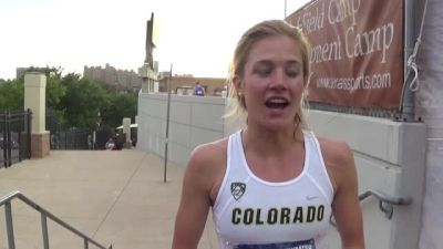 Sara Sutherland all smiles after qualifying in the 1500