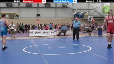 80kg r4, Alex Meyer, Iowa  vs Kiimball Bastian, Wolverine Wrestling Club