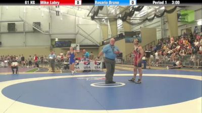 61kg q, Rossi Bruno, Michigan RTC  vs Mike Labry, Ashland