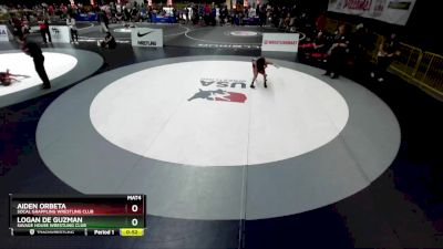 63 lbs Semifinal - Aiden Orbeta, Socal Grappling Wrestling Club vs Logan De Guzman, Savage House Wrestling Club