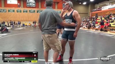 285 lbs Cons. Round 3 - Mustafa Farha, Palomar vs Nathaniel Fernandez, Menlo Wrestling CLub