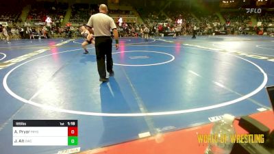 185 lbs Quarterfinal - Addison Pryor, Pryor Tigers vs Juliet Alt, Orchard WC