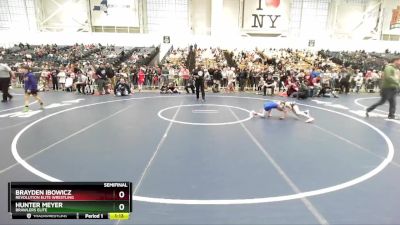 70 lbs Semifinal - Hunter Meyer, Brawlers Elite vs Brayden Ibowicz, Revolution Elite Wrestling