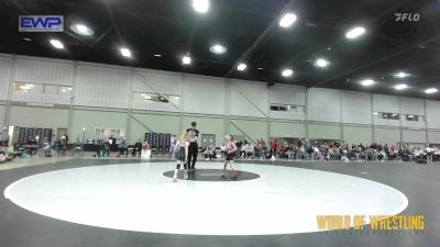 50 lbs Quarterfinal - Madison Vigil, Funky Singlets Girls vs Stella McCarther, OK Supergirls Blue