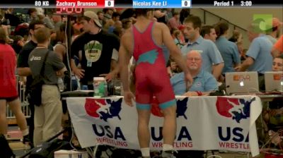 80kg s, Zac Brunson, Illinois  vs Nicolas Kee Ll, AppState RTC