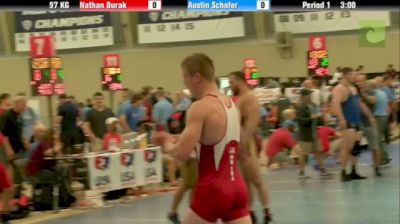 97kg f, Nathan Burak, Iowa  vs Austin Schafer, Oklahoma State