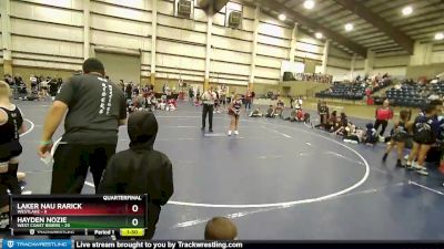 74 lbs Quarters & Wb (16 Team) - HAYDEN NOZIE, West Coast Riders vs Laker Nau Rarick, Westlake