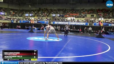 197 lbs Quarterfinal - Montgomery Mills, Westminster vs Ben Kawczynski, Wisconsin-La Crosse