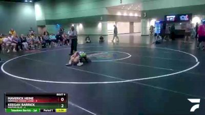 113 lbs Round 2 (6 Team) - Keegan Barrick, Nauman Blue vs Maverick Heine, Nebraska Hangin` Loose