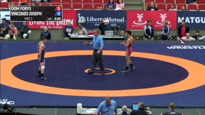 66kg Quarter-finals Dom Forys (PWC RTC) vs. Vincenzo Joseph (Nittany Lion Wrestling Club)