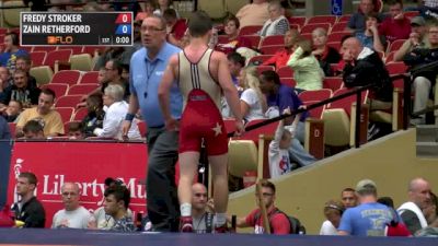 66kg Semi-finals Fredy Stroker (Minnesota Storm) vs. Zain Retherford (Nittany Lion Wrestling Club)