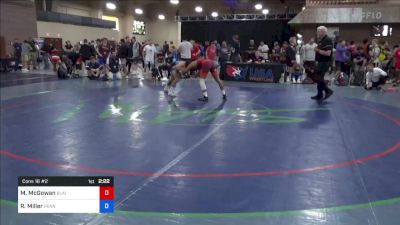 57 kg Cons 16 #2 - Marc-Anthony McGowan, Blairstown Wrestling Club vs Ryan Miller, Pennsylvania RTC