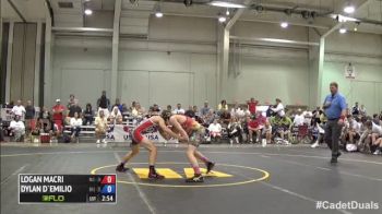 106 m, Dylan D`Emilio, Ohio 1 vs Logan Macri, Pennsylvania 1