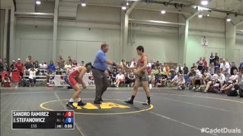 138 m, Sandro Ramirez, Ohio 1 vs Jacob Stefanowicz, Pennsylvania 1