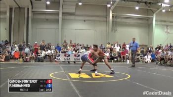 132 m, Farrooq Muhammed, Ohio 1 vs Camden Fontenot, Pennsylvania 1