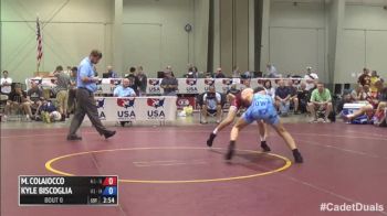 100 5th, Kyle Biscoglia, Iowa 1 vs Michael Colaiocco, New Jersey 1