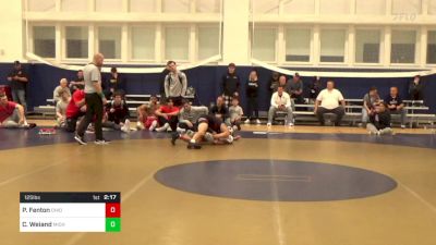 125 lbs Consi Of 8 #2 - Peyton Fenton, Ohio State vs Caleb Weiand, Michigan State