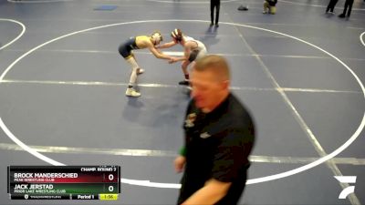 97 lbs Champ. Round 2 - Jack Jerstad, Prior Lake Wrestling Club vs Brock Manderschied, Peak Wrestling Club