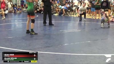 120 lbs Champ. Round 2 - Sean Oser, B.R.A.W.L vs Elijah Nolan, Dolphin Nation