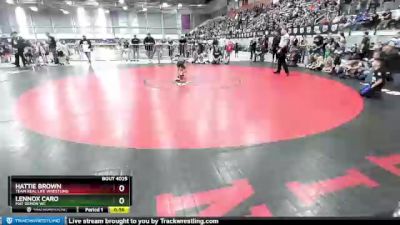 41-45 lbs Round 2 - Hattie Brown, Team Real Life Wrestling vs Lennox Caro, Mat Demon WC